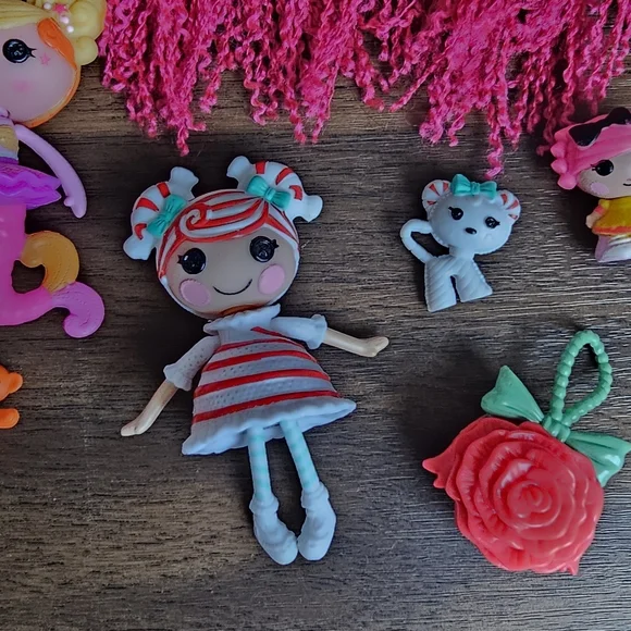 Mini Lalaloopsy Mint E. Stripes Peppermint Doll + More, Pets & Accessory Lot - Picture 2 of 10
